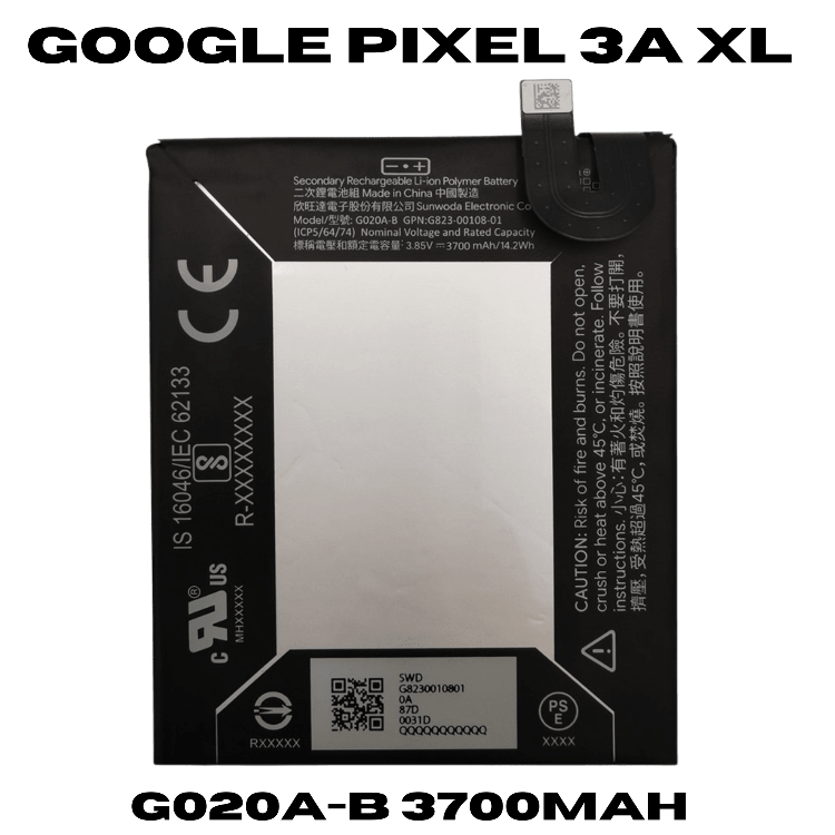 Battery For Google Pixel 3A XL Li-ionBattery  G020A-B 3700mAh Battery For Google Pixel 3A XL Li-ionBattery  G020A-B 3700mAh